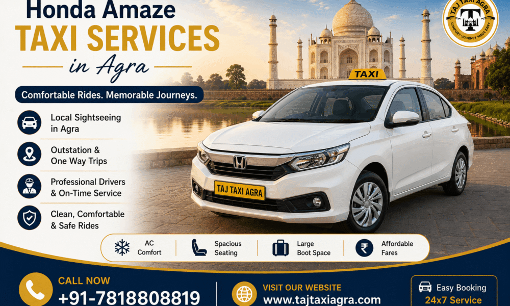 Honda Amaze Taxi Services in Agra