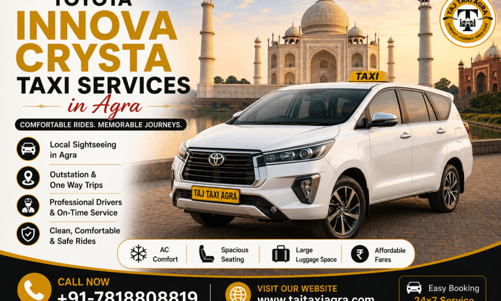 Toyota Innova Crysta Taxi Services in Agra
