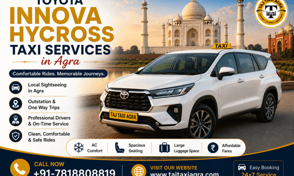Toyota Innova Hycross Taxi Services in Agra